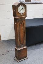 Early 20th century ‘ Genalex ‘ Oak Grandmother Clock, 133cm high