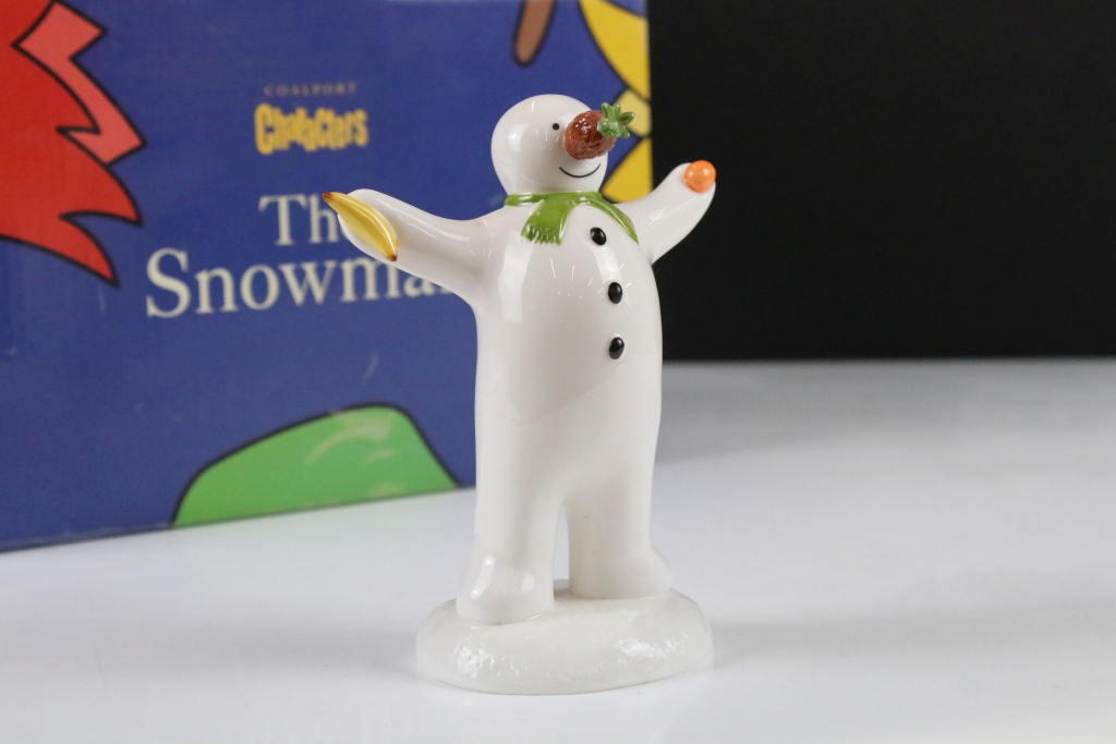 Group of Coalport Characters ' The Snowman' figurines to include Lithoplane, Dancing at the Party, - Image 27 of 29