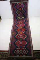 Old Suzni Runner Rug, 316cm x 86cm