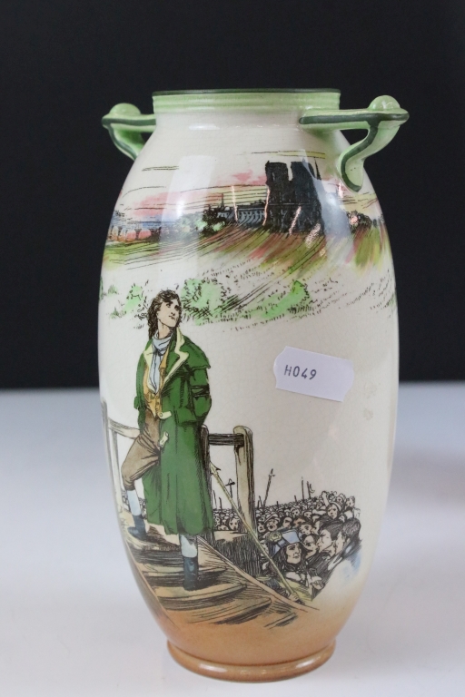 Pair of Royal Doulton Dickens ware to include Sydney Carton and Little Nell, both transfer printed - Image 2 of 8