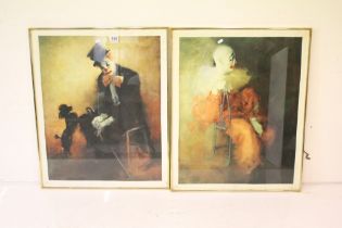Edward Runci (1921-1985), ' Show Time', lithographic print on canvas, 1970 Donald Art Company, Inc,,
