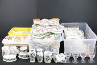 Large collection of Portmeirion ‘ Botanic Garden ‘ items including Plates, Storage Jars, Mugs,