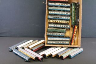 28 OO gauge items of rolling stock, all various coaches featuring Hornby, Triang and Lima