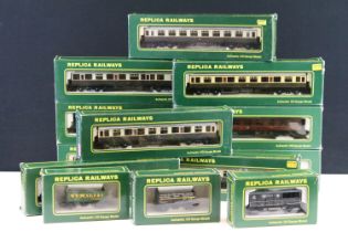 13 Boxed Replica Railways OO gauge items of rolling stock to include 12051 60' Collett All 3rd GWR
