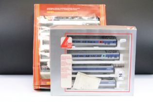 Two boxed OO gauge train packs to include Lima 149714 TGV set and Hornby R794 Advanced Passenger