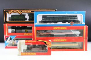Seven boxed OO gauge locomotives to include 4 x Hornby (R240 BR Class 91 Electric Locomotive, R242