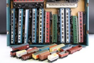 30 OO gauge items of rolling stock to include Hornby, Triang, Airfix etc featuring coaches, vans and