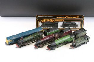 Six OO gauge locomotives to include boxed Palitoy Mainline 37059 0-6-0 2251 Class Collett BR