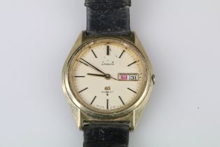 1970s Grand Seiko Hi-Beat automatic gold capped wrist watch. The watch having black baton hour