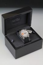 Bulova Percheron Treble Automatic Accu-Swiss Gents watch, Manchester United, silvered dial and