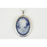 Silver Wedgwood style Necklace