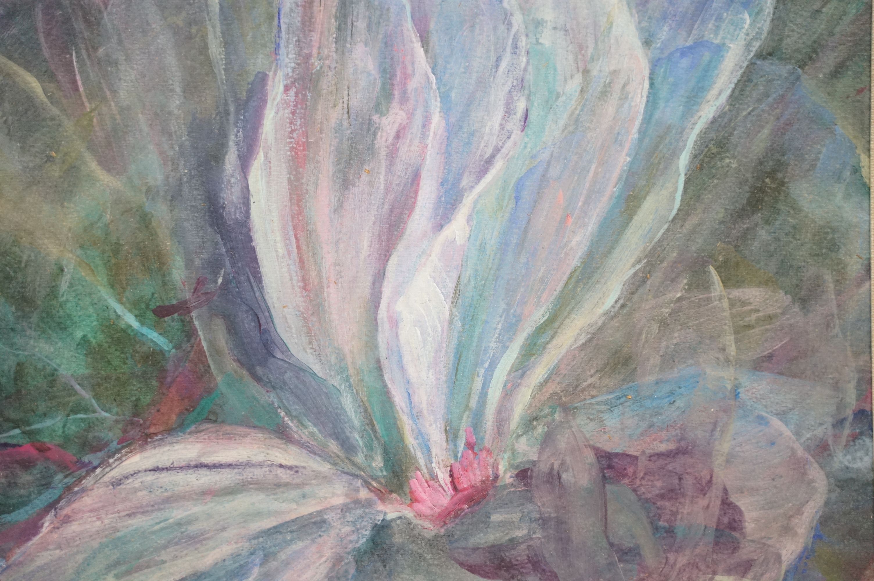 Mary Towsey, 20th century study of a flower in bloom, watercolour, 31 x 31cm, framed and glazed - Image 5 of 6