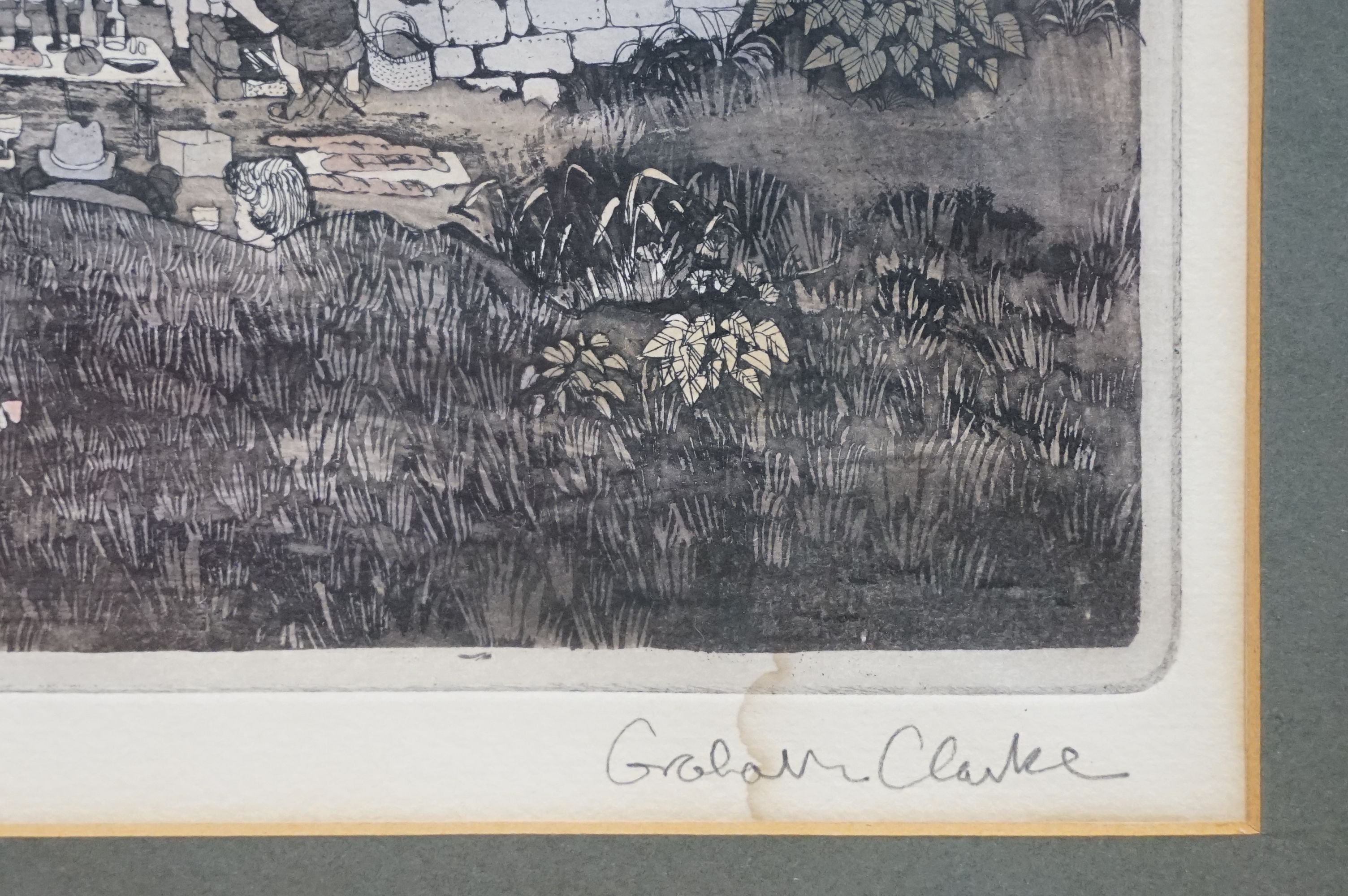 Graham Clarke, A Rather Cordial Entente, limited edition etching, signed lower right, titled lower - Image 4 of 7