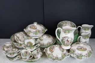 Copeland Spode ' Spode's Byron ' tea & dinner ware to include tureens, jugs, cheese dish, lunch