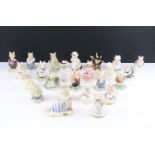 Collection of 24 Royal Doulton Brambly Hedge ceramic figurines including Wilfred Entertains, Lady