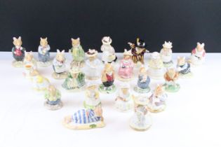 Collection of 24 Royal Doulton Brambly Hedge ceramic figurines including Wilfred Entertains, Lady