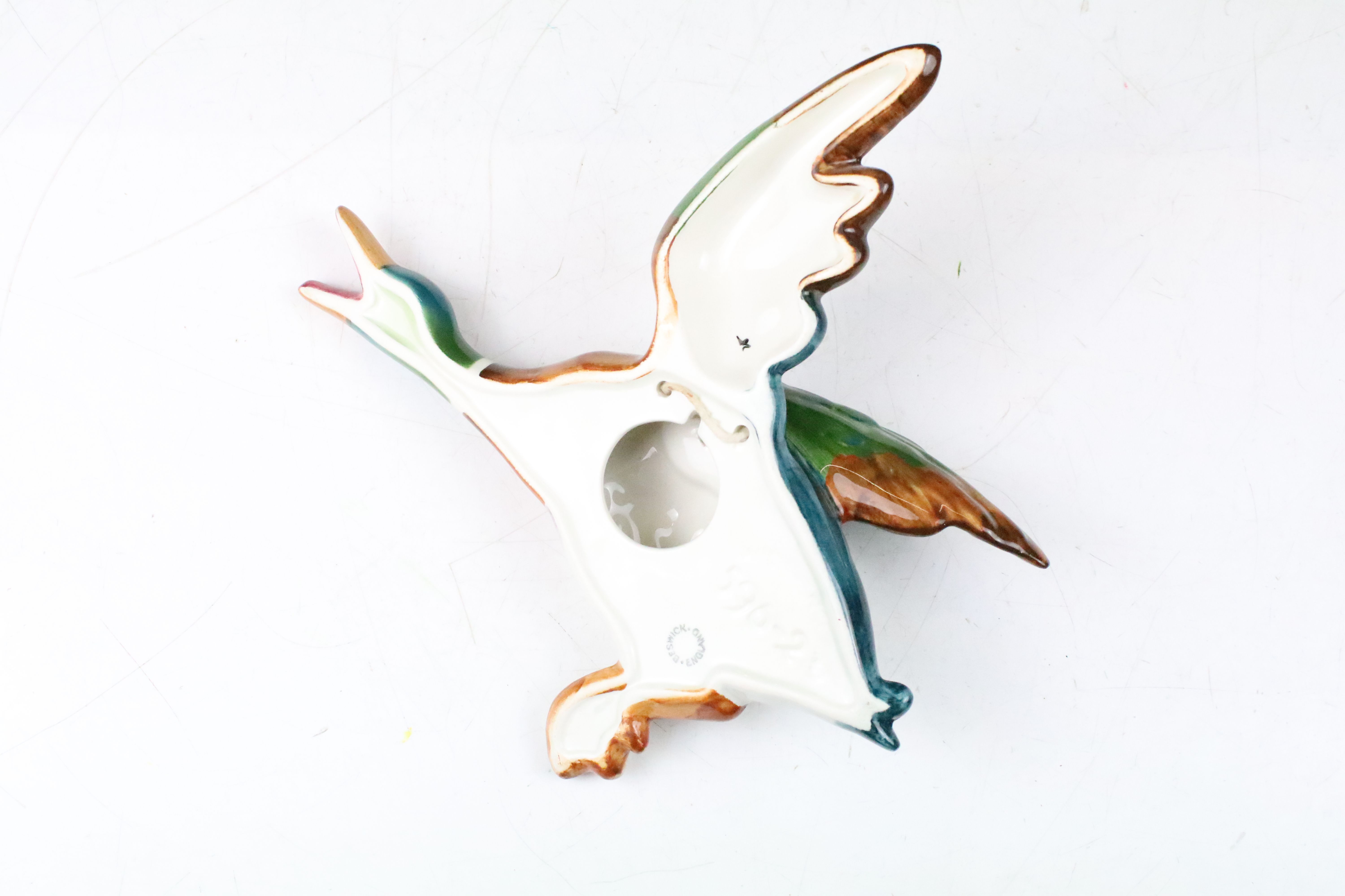 Set of three Beswick flying duck wall plaques all with hand painted details. Impressed marks to - Image 4 of 5