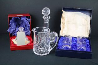 Collection of mixed 20th century glassware to include Waterford Crystal, Dartington Crystal &