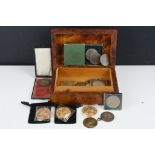 A small group of mixed collectables to include coins, medallions and costume jewellery contained