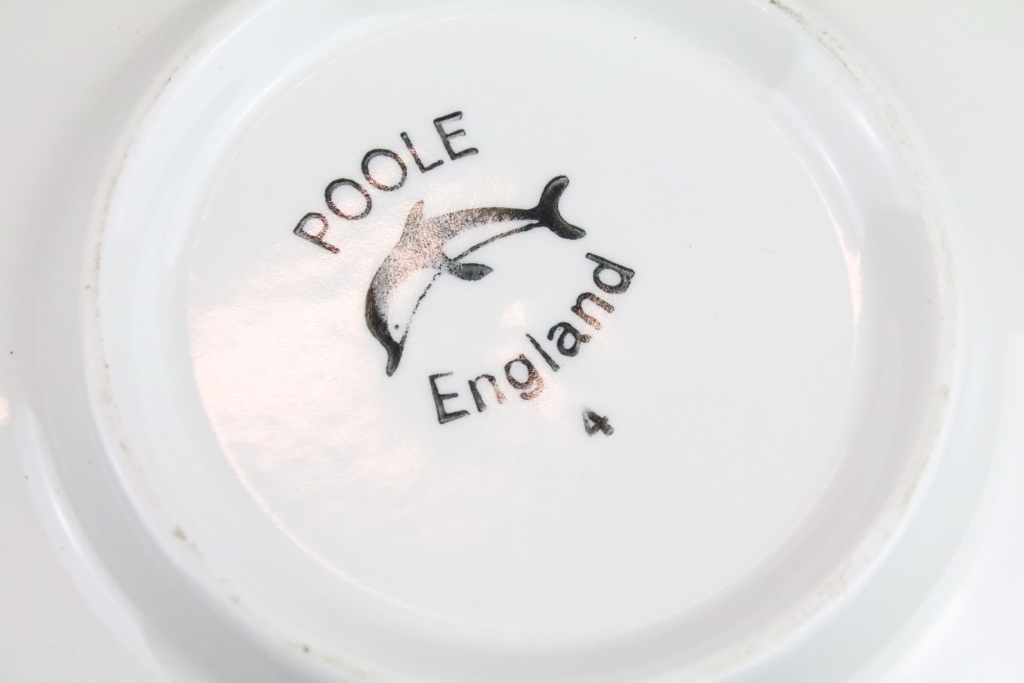 Collection of Poole pottery ceramics to include a charger plate with blue and red mottled - Image 6 of 6