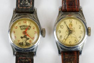 Two 1950's Timex Watches including Hopalong Cassidy and Cinderella