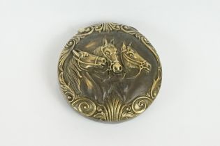 Brass Vesta Case with embossed Horse decoration