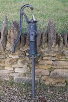 Victorian Cast Iron Well Pump, 128cm high