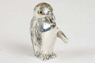 Silver Penguin Pincushion