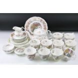 Collection of Brambly Hedge tea wares to include matching teapot, cream jug and sugar bowl, four
