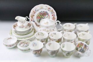 Collection of Brambly Hedge tea wares to include matching teapot, cream jug and sugar bowl, four