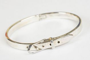 Silver Bangle in the form of a Belt