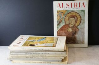 Eight New York Graphic Society art history related books to include Austria Medieval Wall Paintings,