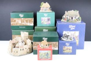 21 Boxed Lilliput Lane models to include The Lobster Pot, Chatterbox Corner, Nelson's Column, The