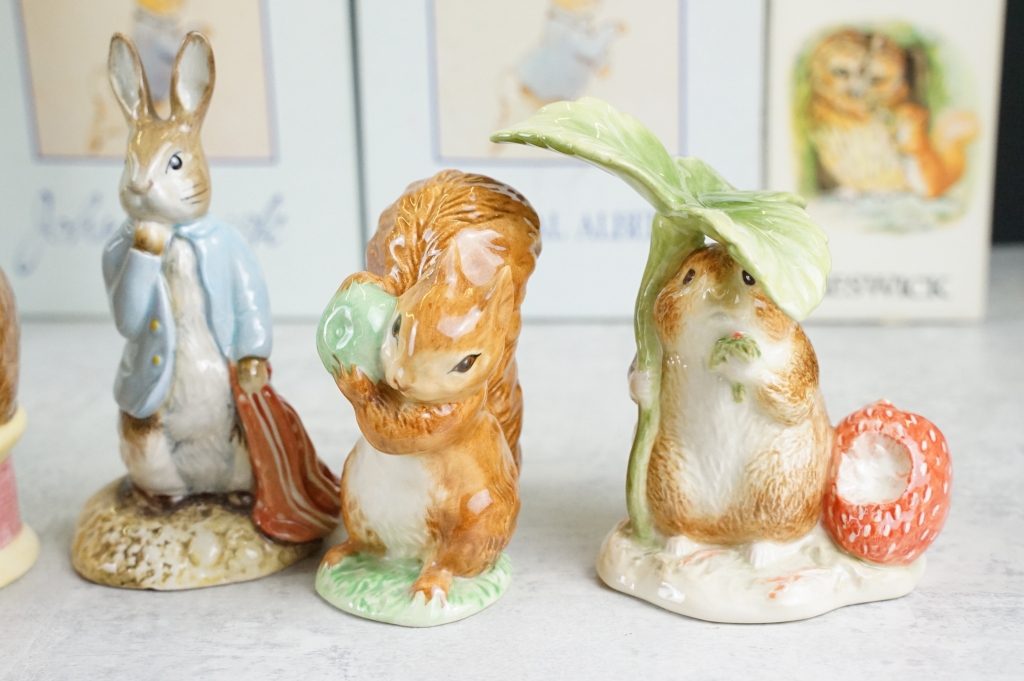 Collection of 26 Beatrix Potter figures to include Beswick and Royal Albert examples, featuring - Image 2 of 6