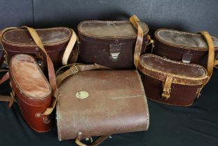 Collection of binoculars to include five Ross London pairs, and a pair of U.S. pattern binoculars.