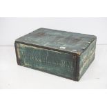 Mid 20th century Pine ‘ Moët & Chandon ‘ Advertising Storage Box, marked to top with two Moët &