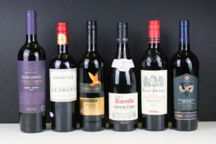 Wine - Six bottles of red wine (75cl) to include Errazuriz Estate 2020 Cabernet Sauvignon (13.5%),