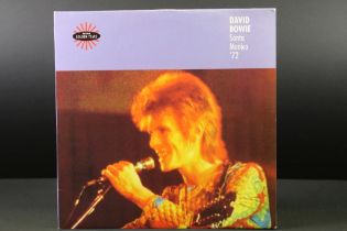 Vinyl - David Bowie Santa Monica ’72. UK 1994 Double Clear Vinyl on Golden Years Records GYLP 002.