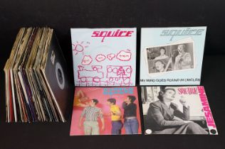 Vinyl / Autograph - 48 Mod Revival 7” singles and 3 Flexi Discs to include : Squire x 4, Purple