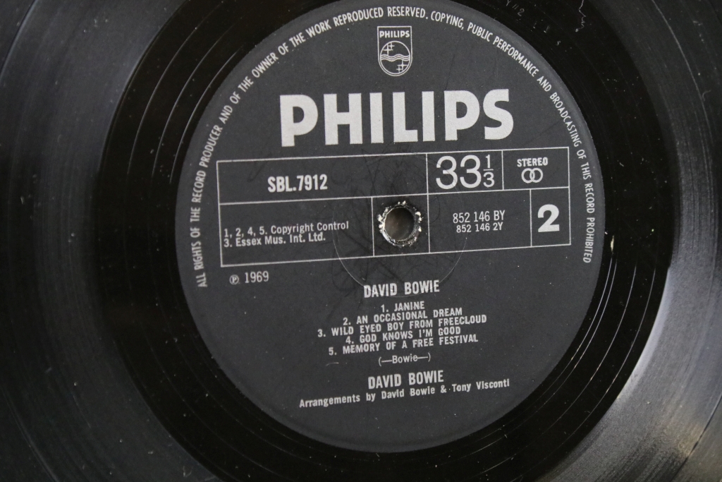 Vinyl - David Bowie - David Bowie. Original UK 1969 1st pressing on Philips Records SBL 7912. - Image 4 of 4