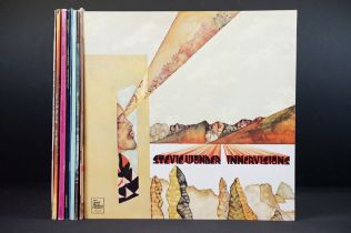Vinyl - 9 LPs to include 8 from Stevie Wonder - Innervisions, Fulfillingness First Finale, Talking