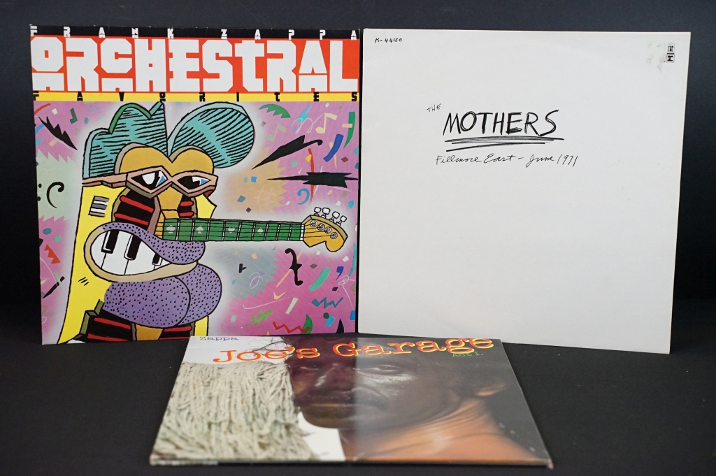 Vinyl - Three Frank Zappa LPs to include Orchestral Favourites K59212, Filmore East K44150 and Joe's