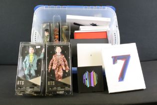 Memorabilia - K-Pop collection mainly relating to BTS (Bangtan Boys) to include five boxed figures