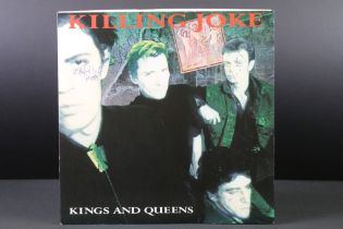 Vinyl & Autograph - Killing Joke Kings And Queens UK 12" single fully signed to front by the band.