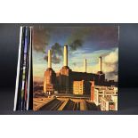 Vinyl - Seven Pink Floyd LPs to include The Wall (sticker to front plus 2 sides 3 & 4), Animals,