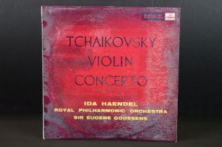 Vinyl - Classical - HMV DLP 1190 red/gold labels Tchaikovsky Violin Concerto / Ida Haendel / Goosens