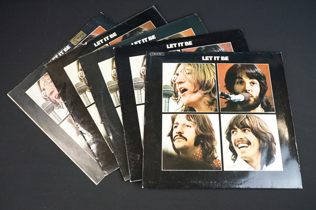 Vinyl - 9 The Beatles LPs to include Let It Be x 5 (inc foreign pressings), The Beatles In Italy, - Image 2 of 3