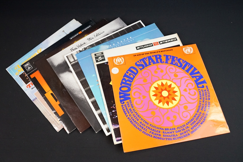 Vinyl - Rock & Pop - Around 13 x LPs, 3 x 12" & 50 x 45s to include Queen, Frank Sinatra, Dusty - Image 2 of 10