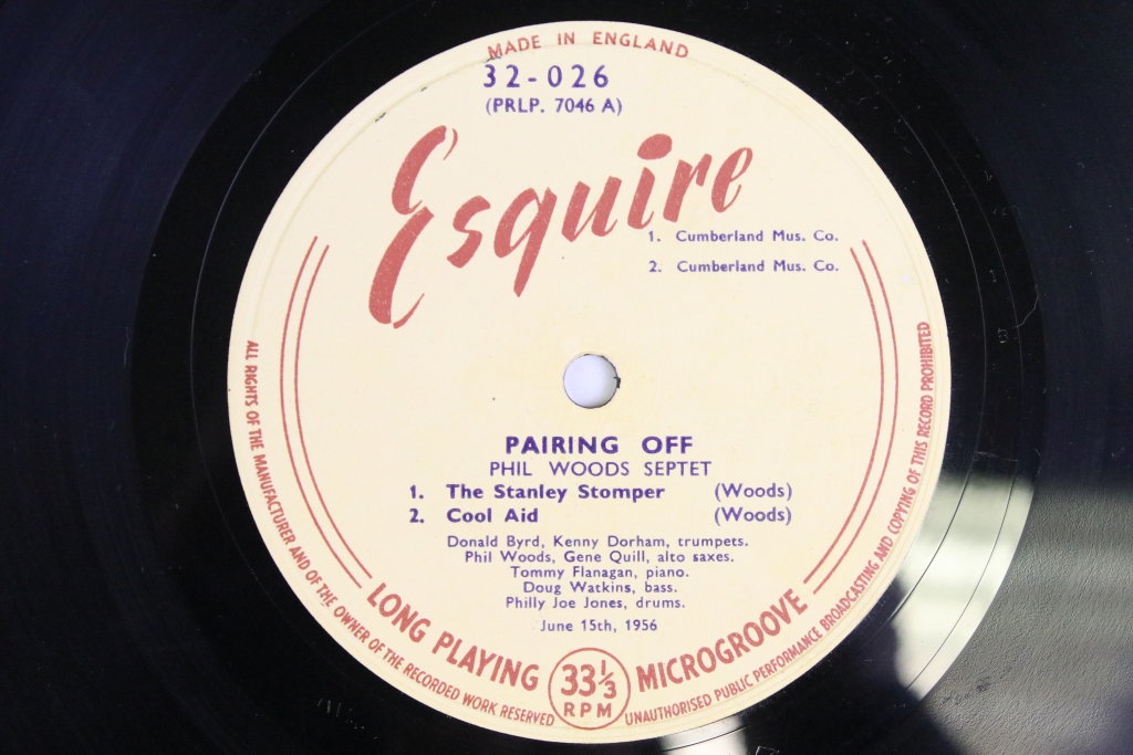 Vinyl - Jazz - Phil Woods Septet – Pairing Off, original UK 1957 1st mono pressing, Esquire - Image 4 of 7