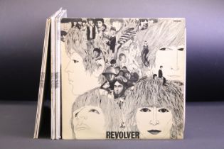 Vinyl - 11 Copies of The Beatles Revolver mainly later pressings, with 2 original pressings (one